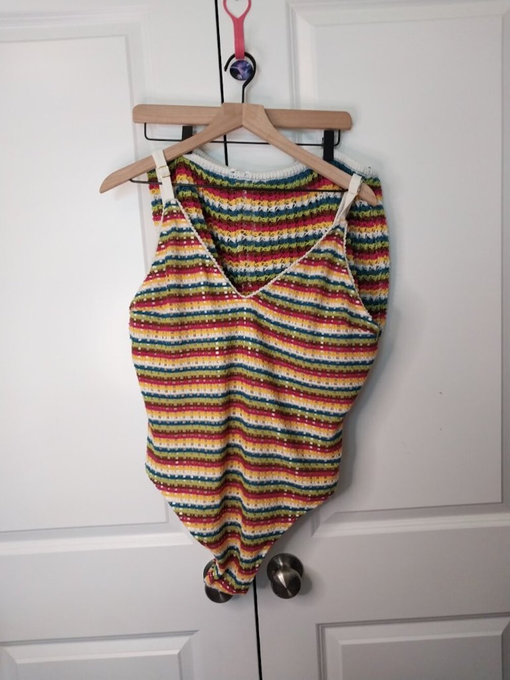 No Boundaries Women's Treasure Hunt Crochet Swimsuit with Shorts